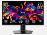 MSI CMS MAG 274QP QD-OLED X24 WQHD 26.5 Inches Monitor Black – With code ao