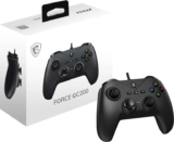 MSI FORCE GC200 Wired PC Gamepad Controller – Hall-Effect Triggers, Advanced Analog Thumbsticks, Dual Vibration Motors, USB 3.0 – Wired