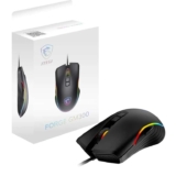 MSI FORGE GM300 Gaming Mouse – 7200DPI Optical Sensor, Symmetrical, 10M Click Switches, 7-Buttons, 8ms Latency, RGB LED, 118g – Wired