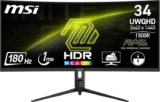 MSI MAG 342CQR E2 34 Inch UWQHD 3440 x 1440 VA 180Hz Curved Gaming Monitor with code at AO (UK mainalnd)