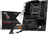 MSI PRO B850-S WIFI6E Motherboard, ATX – AMD Ryzen, AM5 – DDR5 (8200 MT/s OC), PCIe 4.0 x16, M.2 Gen5, Wi-Fi 6E, 2.5G LAN