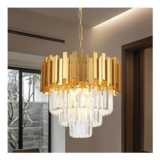 MSSIAN Crystal Chandeliers Ceiling Light Gold – Modern Chandelier