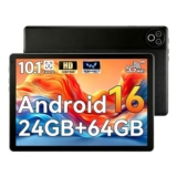 MUISOO Android 10-Inch Tablet, 24GB RAM, 64GB ROM, 1TB TF