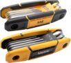 MULWARK 17pcs Folding Allen Wrench Set with Grip Metric & Standard SAE – Key Tool 2 Pack Portable Hex for Basic Home Repair and General Applications