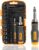 MULWARK 77PC Magnetic Ratcheting Screwdriver Bit Set with Case, Screwdriver Bit Set & Socket Kit, 77 in 1 Multi Bit Screw Driver for Home DIY, Electronics, Car Emergency and Garage
