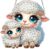 MXJSUA Sheep Diamond Art Hanging Kits for Adults Beginners, DIY Acrylic Special Shaped Crystal Diamond Gem Drills Pendant Art Painting Ornament for Home Wall Decor and Gift