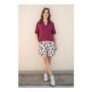 MaPauletta Medieval Blue Print Shorts