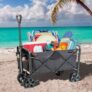 Mac Sports XL Steel Folding Wagon with Brakes At Checkout