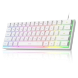 MageGee TS91 60% Wired Gaming Keyboard, QWERTY US layout, RGB Backlit 61 (Discount applied at checkout)Key