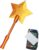 Magic Wand Credit Card Holder, Gold 3D Printed Wand Taps to Pay Star Magic Wands Contactless Payment Card Holder Contactless Payment Cards Holder