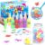 Magic Water Elf Toy Craft Kits for Kids, DIY Your Own Aqua Fairy Water Pets & Squishy Maker Toys with 10 Magic Gels and 8 Molds, Art Supplies Arts and Crafts for Kids Boys and Girls Ages 4-8 6-8
