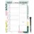 Magnetic A4 Weekly Meal Planner and Shopping List for Fridge, Whiteboard or Office with Dry Erase Jungle Design