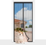 Magnetic Fly Screen Door, Cloudgree Fly Insect Screen Door Screen Mesh Curtain with Powerful Magnets and Full Frame Hook&Loop, Insect Protection Door No Gap, Keep Bugs Out Lets Fresh Air in(70x200cm)