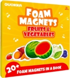 Magnetic Puzzle for 2-3 Years Old – Toddler Travel Toys for Kids 3-5 20 Pcs Fruit Puzzle with Extra-Long Play Magnetic Book – Fun Kids Travel Games on Plane Car Ride – Gift for Boys and Girls