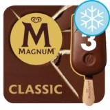 Magnum Classic Ice Cream Sticks 3x100ml / Mint / White / Almond (Clubcard Price)