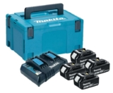 Makita 197627-6 18v LXT Power Source Kit – 4 x 5.0ah Batteries, Charger & Case