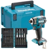 Makita DTD173 18v LXT Cordless Brushless Impact Driver Body with Drill Bits In Carry Case