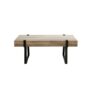 Malma Coffee Table – Wood Effect with Black Metal Legs