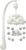 Mamas & Papas Welcome to The World Cloud and Elephant Musical Mobile with Pom Poms, Grey Elephant