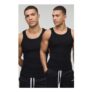 Man 2 Pack Muscle Fit Essential Vests