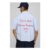 Man Oversized Boxy Capri Embroidered Stripe Shirt
