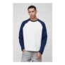 Man Oversized Boxy Heavyweight Waffle Raglan Long Sleeve T-Shirt
