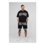 Man Oversized Boxy Homme Basketball Short Set