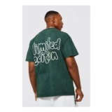 Man Oversized Limited Edition Acid Wash T-Shirt