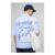Man Oversized Western Slogan Stripe Shirt
