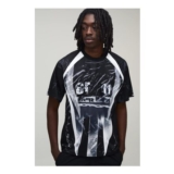 Man Regular Afterlight Closed Mesh Football Top
