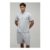 Man Seam Detail Regular Fit 1/4 Zip Polo & Regular Short Set