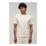 Man Slim Fit Heavyweight Floral Embroidered T-Shirt