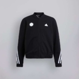 Manchester United x adidas Kids Future Icons 3-Stripes Full-Zip Hooded Track Top Black