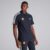 Manchester United x adidas Mens Essentials Pique 3-Stripes Polo Shirt Navy