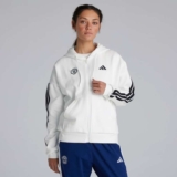 Manchester United x adidas Womens Essentials 3-Stripes Full Zip Fleece Hoodie White £15.00from £50.00 £15.00
