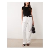 Mango Straight Leg Jeans in White