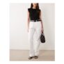 Mango Straight Leg Jeans in White