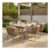 Manhattan Dining Set Beige