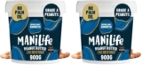 ManiLife Original Roast Smooth Peanut Butter, 900g Tub – Vegan Peanut Butter Made from Single Origin Argentine Peanuts pack 2