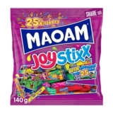 Maoam Joystixx Fruit & Cola Flavour Chewy Sweets Sharing Bag 140g