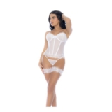 Mapale 8933 Four-Piece Set in White, S/M