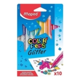 Maped ColorPeps 10 Pack Glitter Felt Tip Pens