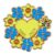 Marie Curie 75th Anniversary Wreath Pin Badge Limited Edition