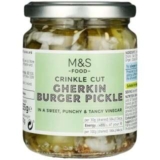 Marks and Spencer Crinkle Cut Gherkin Burger Pickle 255g – Instore (Glasgow)