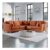 Marlon City Terracotta 4 Seater Corner Sofa