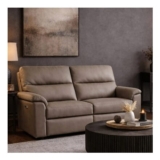 Marlowe Real Leather Power Recliner 2 Seater Sofa with USB Charging