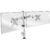 Mars Gaming MARM2 White, Dual Arm Monitor Mount for Screens up to 27, Articulating and Height Adjustable, Sturdy Frame, VESA75 and VESA100