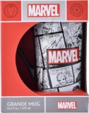 Marvel Characters Hot Chocolate Ceramic Mug 470ml / 16.5oz, Official Licensed Large Superhero Drinkware for Fans