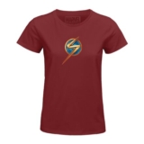 Marvel Womens T-Shirt, Burgundy, XL