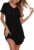 Marvmys Womens Long Nightdresses Soft Cotton Nightshirt Short Sleeve V Neck Plus Size Casual Sleep Dress Nightgown Sleepwear